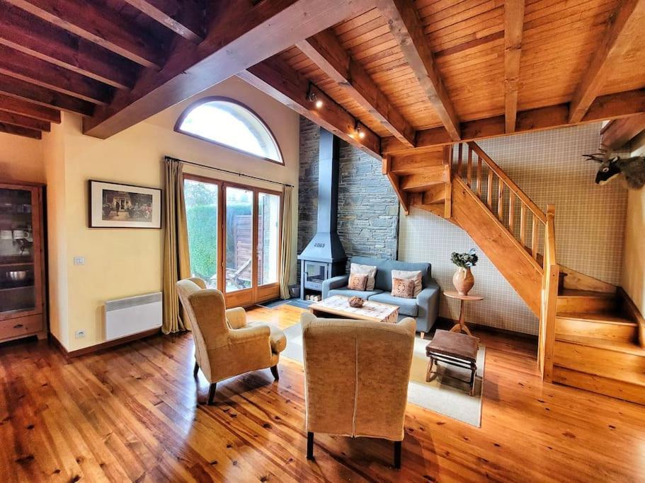 Le Nid Du Bouvreuil Apartment Angoustrine ภายนอก รูปภาพ