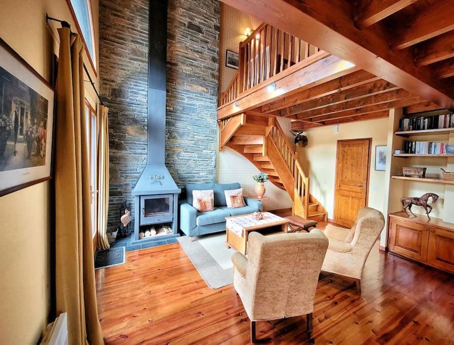 Le Nid Du Bouvreuil Apartment Angoustrine ภายนอก รูปภาพ